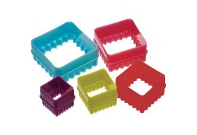Colour Works Set of 5 Square Cookie Cutters